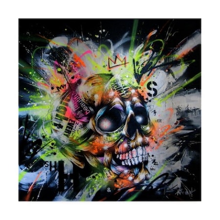 Taka Sudo 'Shine Skull' Canvas Art,14x14